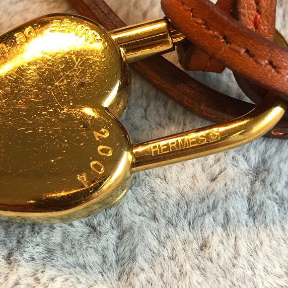 Hermès leather chain Necklace / ❤️pendan - Picture 5 of 9